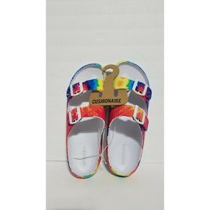 Cushionaire Tie Dye Womens Sandals Slides Platform